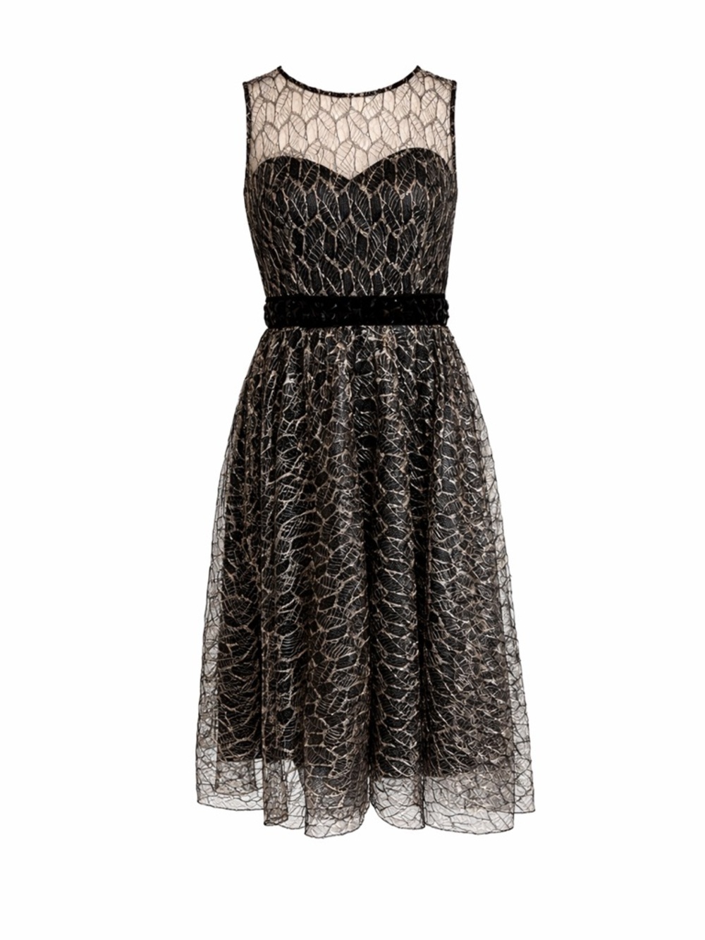 Nicole Miller Black Satin Lined Dress